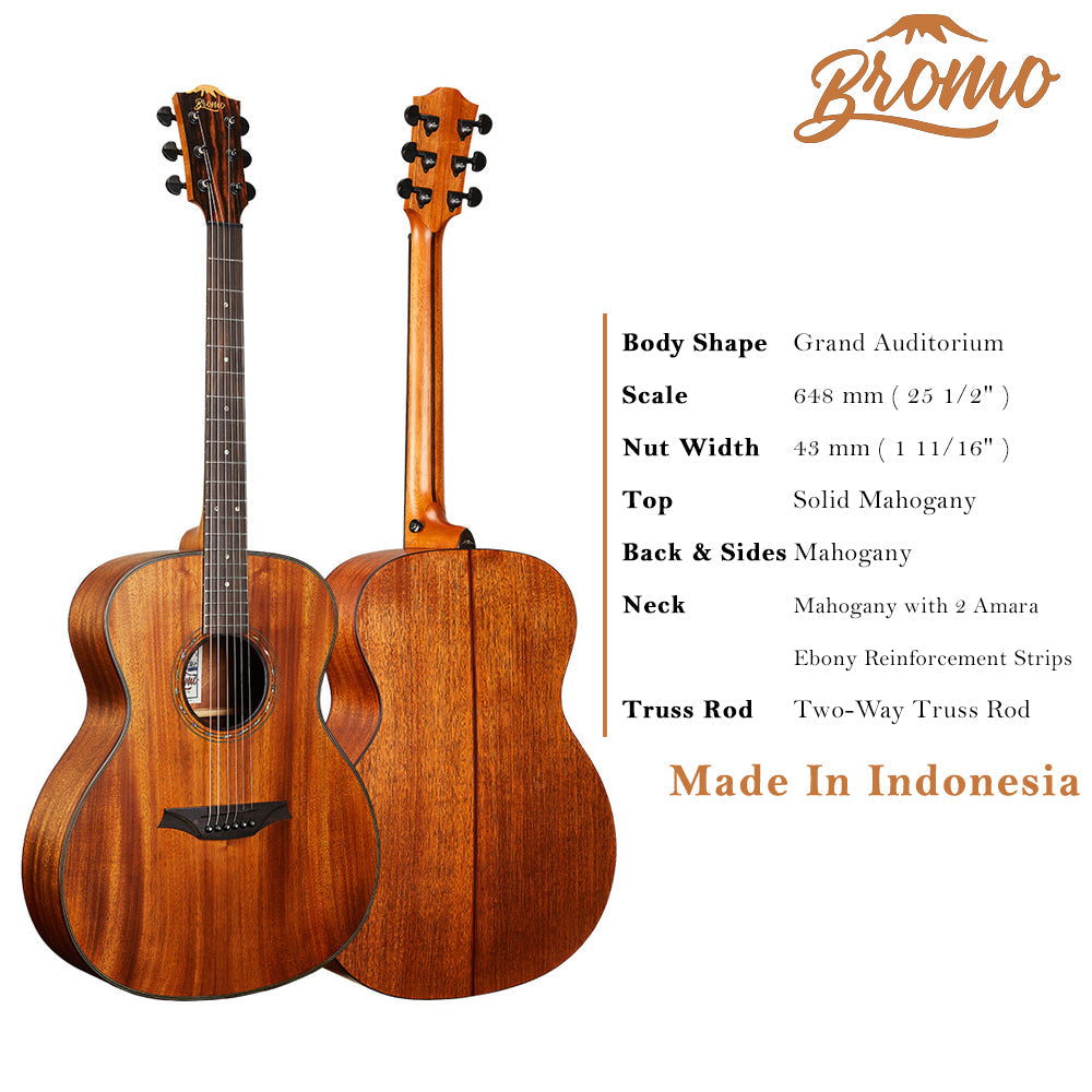 Bromo BAT2M Auditorium Acoustic Guitar