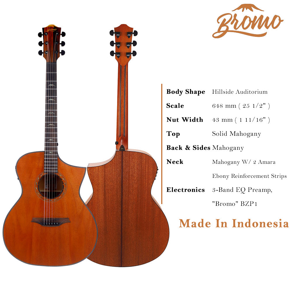 Bromo BAT4MCE Auditorium Semi Acoustic Guitar
