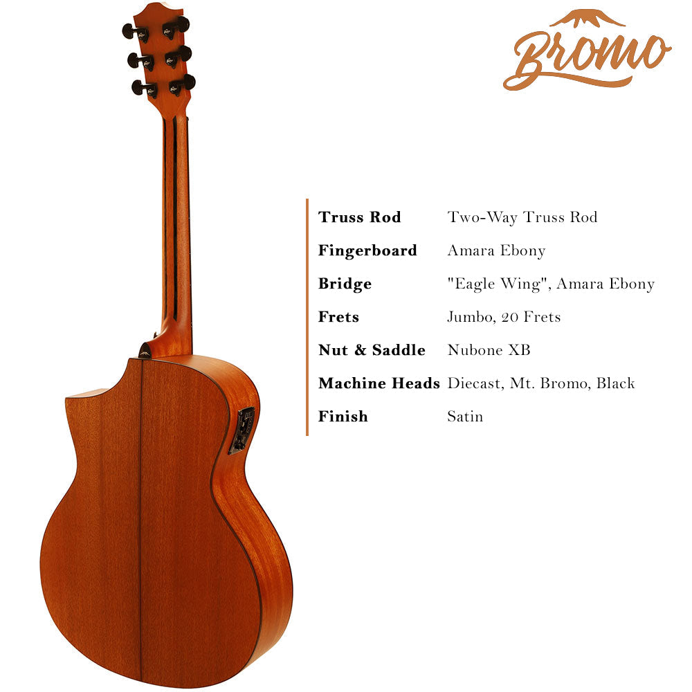 Bromo BAT4MCE Auditorium Semi Acoustic Guitar