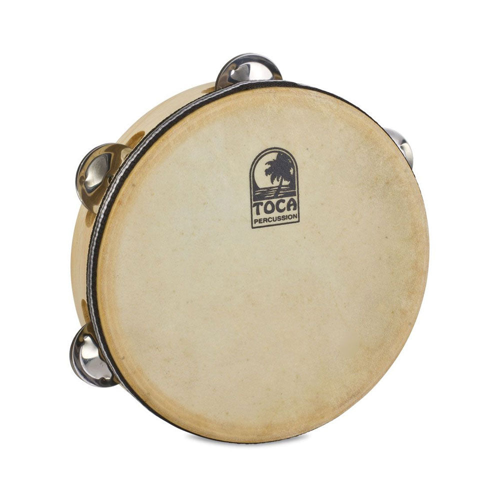 Toca T1075H Wood Tambourine Single Row W/Head