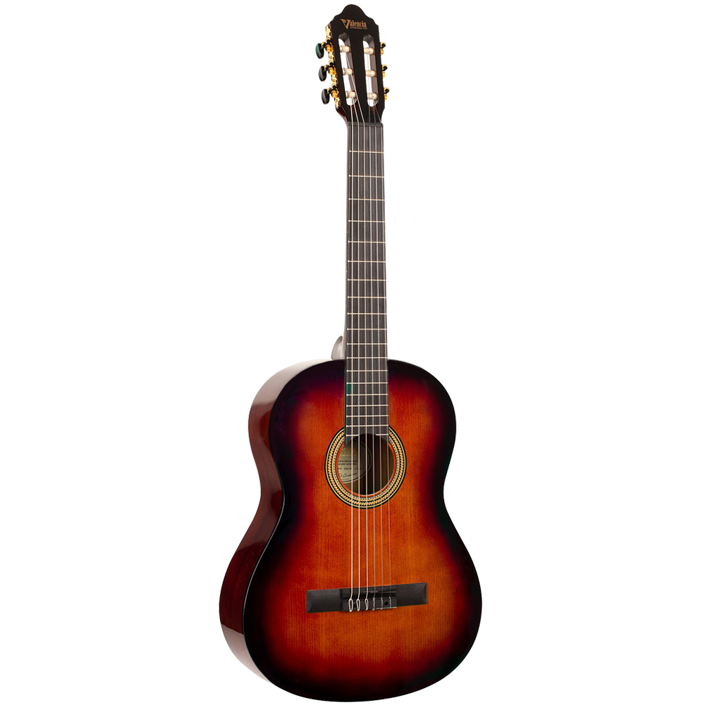 Valencia VC264H Classic Sunburst with Truss Rod Classical Guitar