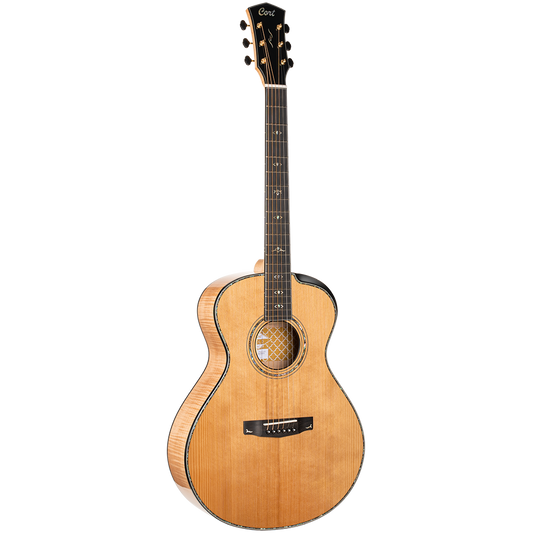 Cort Gold-Passion Natural Semi Acoustic Guitar W/Case