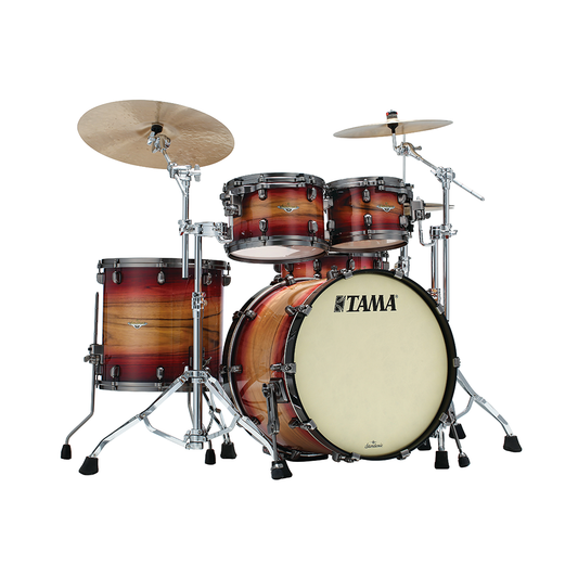 Tama Starclassic Maple 5 Piece Drum Shell Set 22'' ME42TZBSL Ruby Pacafic Walnut Burst