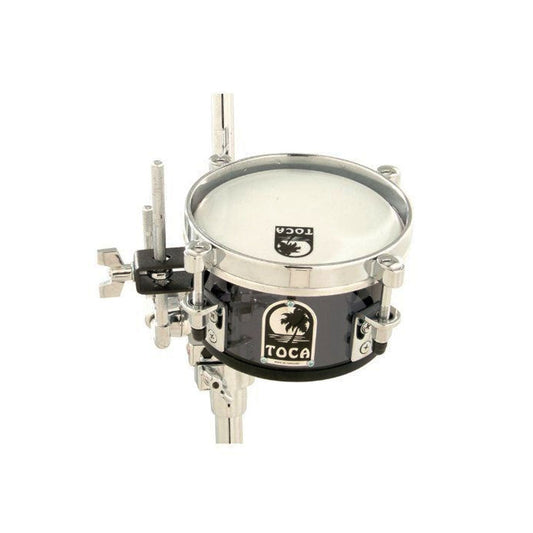 Toca T-406AS Mini-Acrylic Timbale W/Mount Smoke 6”