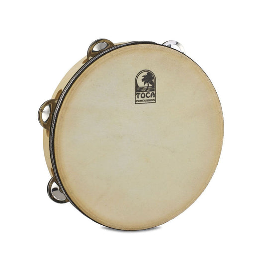 Toca T1090H Wood Tambourine Single Row W/Head